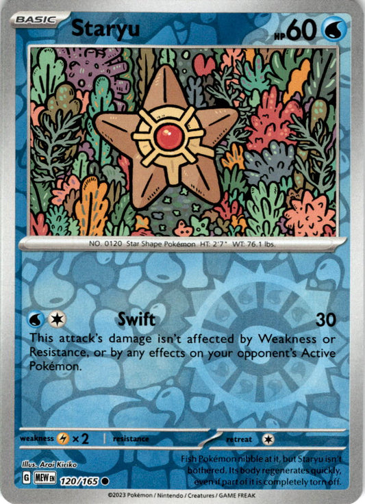 Staryu - 120/165 C - Scarlet & Violet 151 - Pokemon TCG (Reverse Holo)