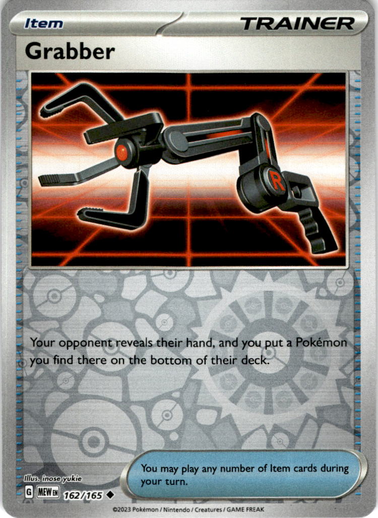 Grabber - 162/165 UC - Scarlet & Violet 151 - Pokemon TCG (Reverse Holo)