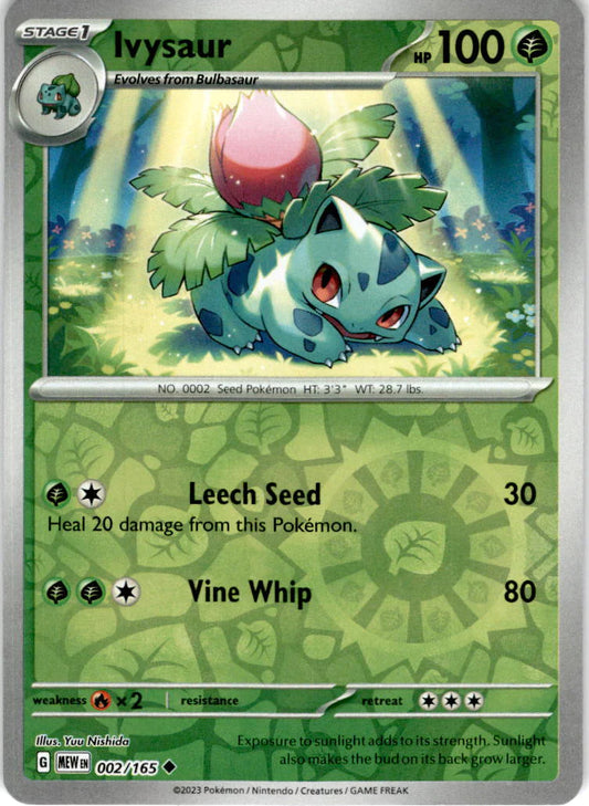 Ivysaur - 002/165 UC - Scarlet & Violet 151 - Pokemon TCG (Reverse Holo)