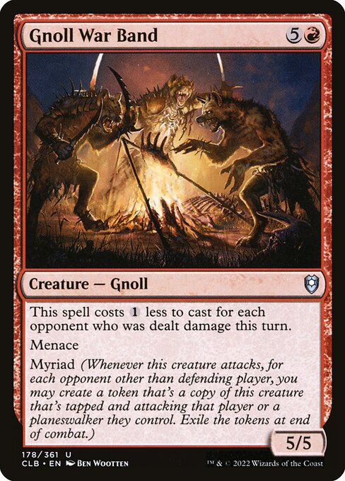 Gnoll War Band - Battle for Baldur's Gate CLB - NM - 178 U