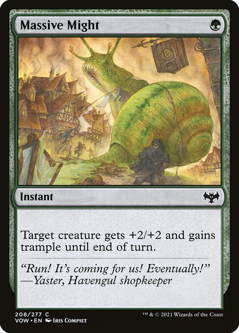 Massive Might - Innistrad: Crimson Vow VOW - NM - 208 C