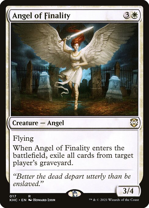 Angel of Finality - Kaldheim Commander KHC - NM - 017 R