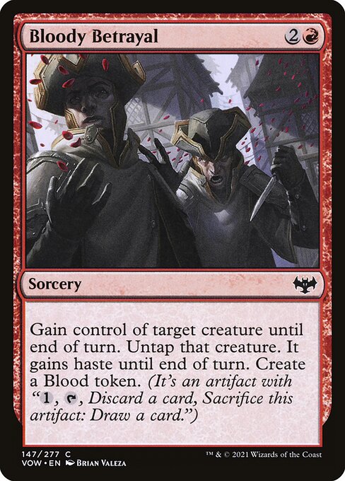 Bloody Betrayal - Innistrad: Crimson Vow VOW - NM - 147 C