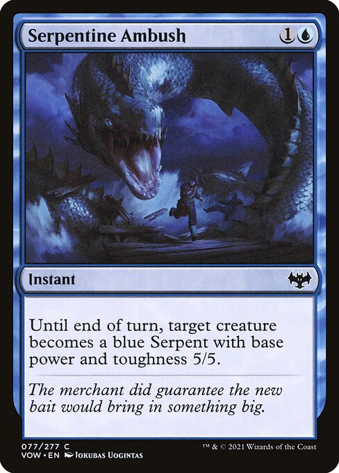 Serpentine Ambush - Innistrad: Crimson Vow VOW - NM - 077 C