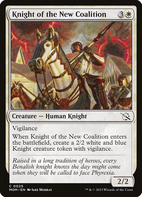 Knight of the New Coalition - March of the Machine MOM - NM - 0025 C