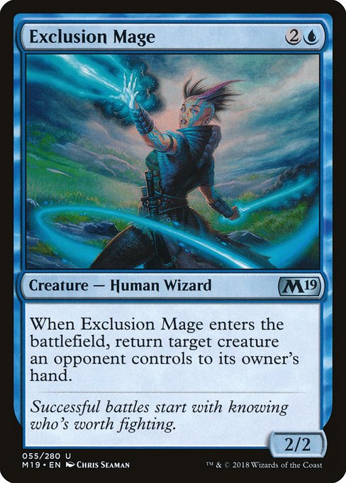 Exclusion Mage - Core Set 2019 M19 - NM - 055 U