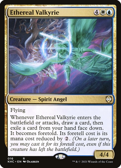 Ethereal Valkyrie - Kaldheim Commander KHC - NM - 016 R