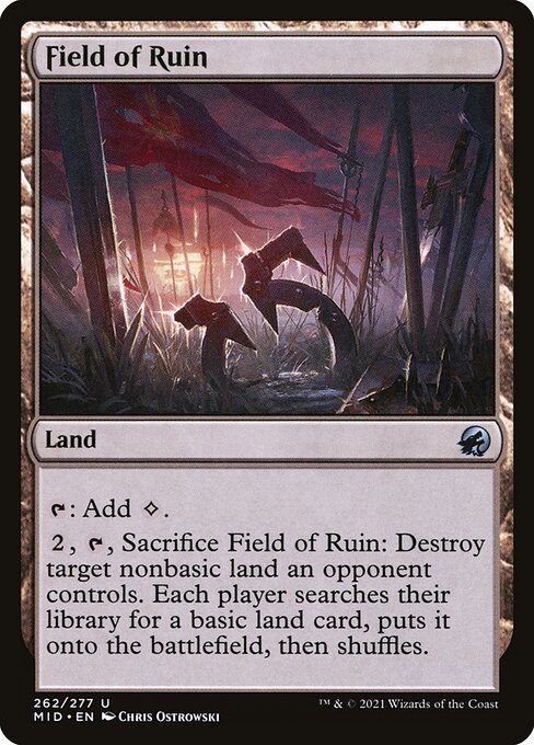 Field of Ruin - Innistrad: Midnight Hunt MID - 262 U