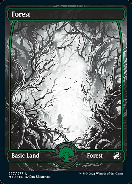 Forest - Innistrad: Midnight Hunt MID - NM - 277 L (Full Art)