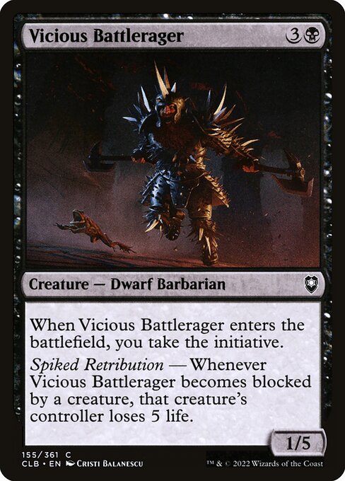 Vicious Battlerager - Battle for Baldur's Gate CLB - NM - 155 C