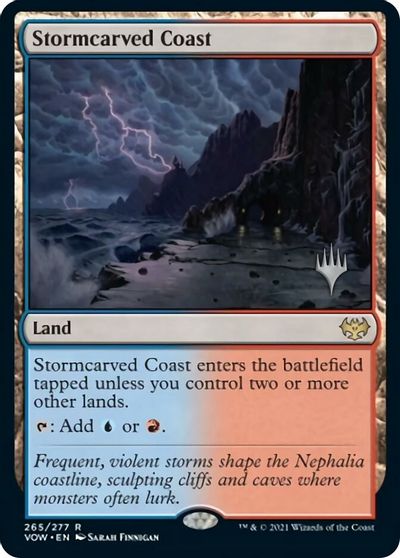 Stormcarved Coast - Innistrad: Crimson Vow VOW - NM - 265 R (Promo)