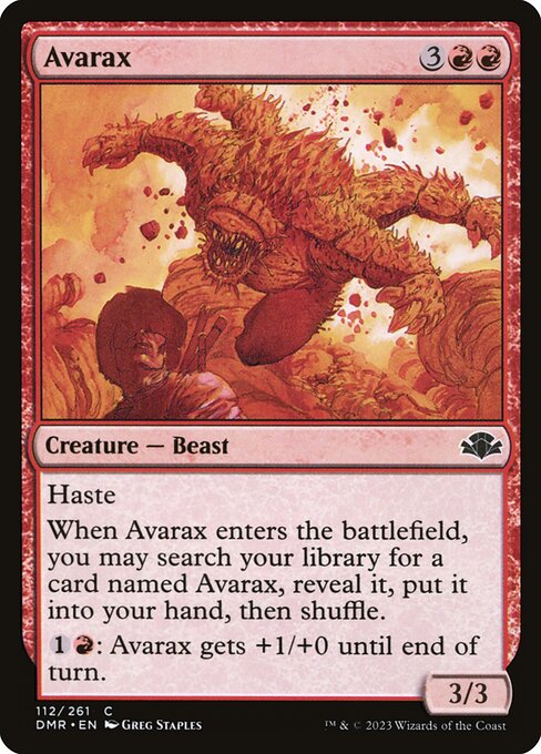 Avarax - Dominaria Remastered DMR - NM - 112 C