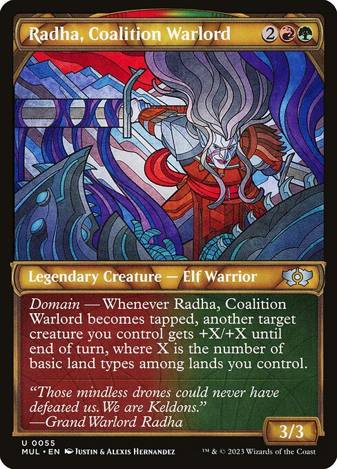 Radha, Coalition Warlord - March of the Machine MUL - NM - 0055 U (Showcase)