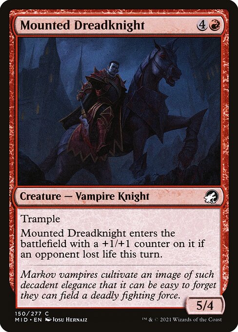 Mounted Dreadknight - Innistrad: Midnight Hunt MID - NM - 150 C