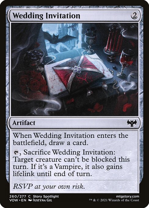 Wedding Invitation - Innistrad: Crimson Vow VOW - NM - 260 C