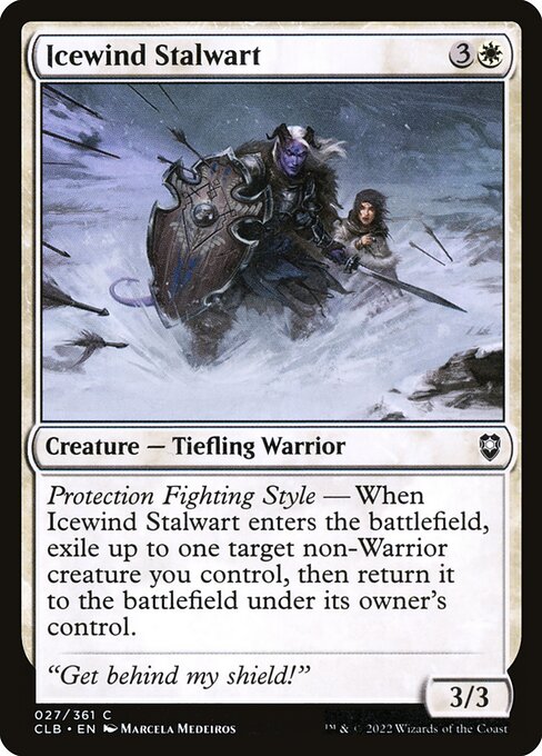 Icewind Stalwart - Battle for Baldur's Gate CLB - NM - 027 C