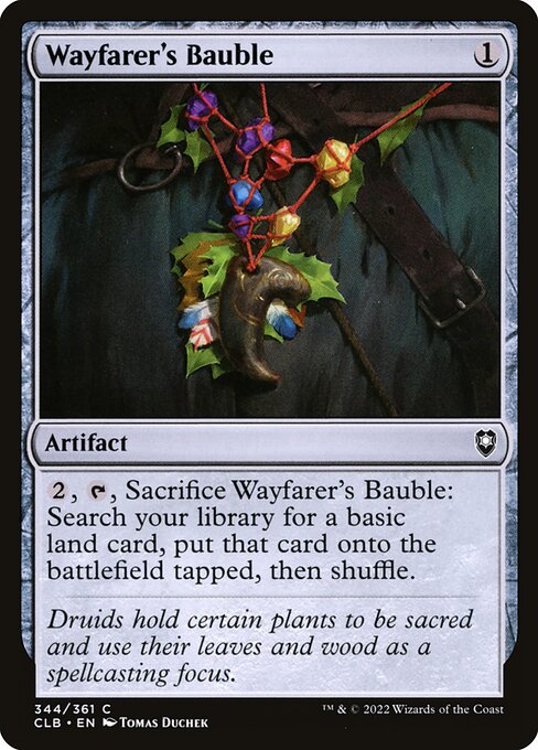 Wayfarer's Bauble - Battle for Baldur's Gate CLB - NM - 344 C (Foil)