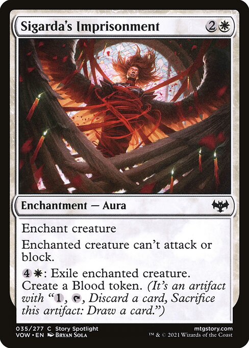 Sigarda's Imprisonment - Innistrad: Crimson Vow VOW - NM - 035 C