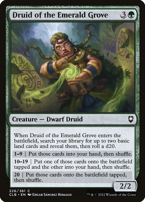 Druid of the Emerald Grove - Battle for Baldur's Gate CLB - NM - 226 C