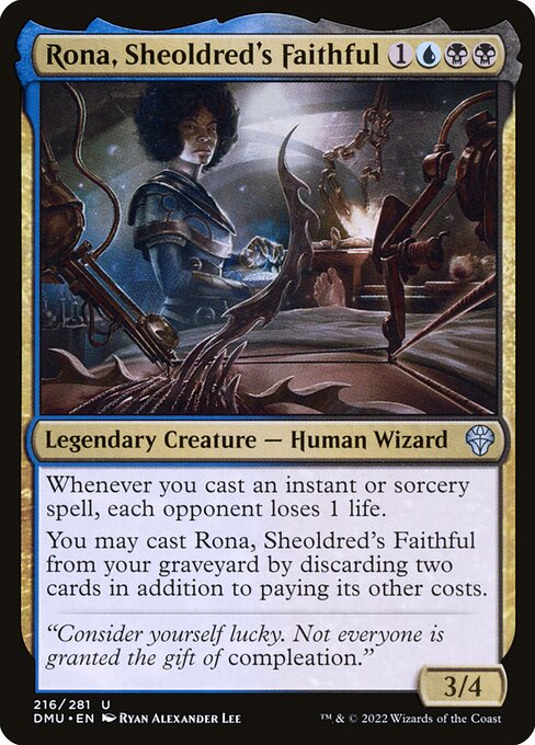 Rona, Sheoldred's Faithful - Dominaria United DMU - NM - 216 U (Foil)