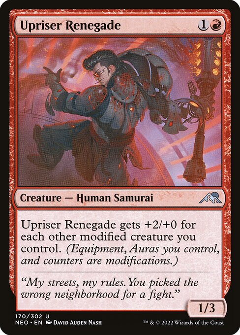 Upriser Renegade - Kamigawa: Neon Dynasty NEO - NM - 170 U