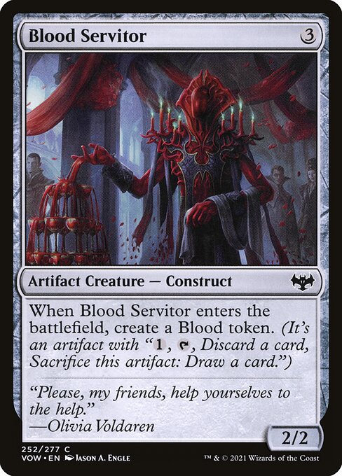 Blood Servitor - Innistrad: Crimson Vow VOW - NM - 252 C