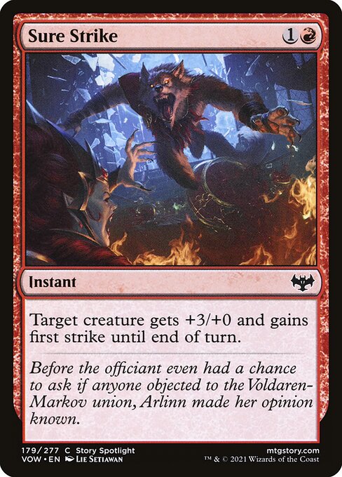 Sure Strike - Innistrad: Crimson Vow VOW - NM - 179 C