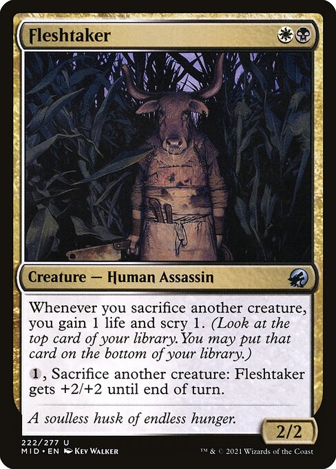 Fleshtaker - Innistrad: Midnight Hunt MID - NM - 222 U