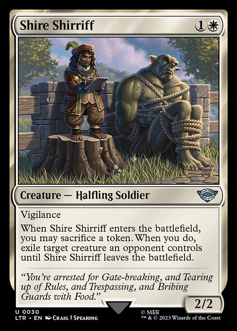 Shire Shirriff - The Lord of the Rings: Tales of Middle-earth LTR - NM - 0030 U