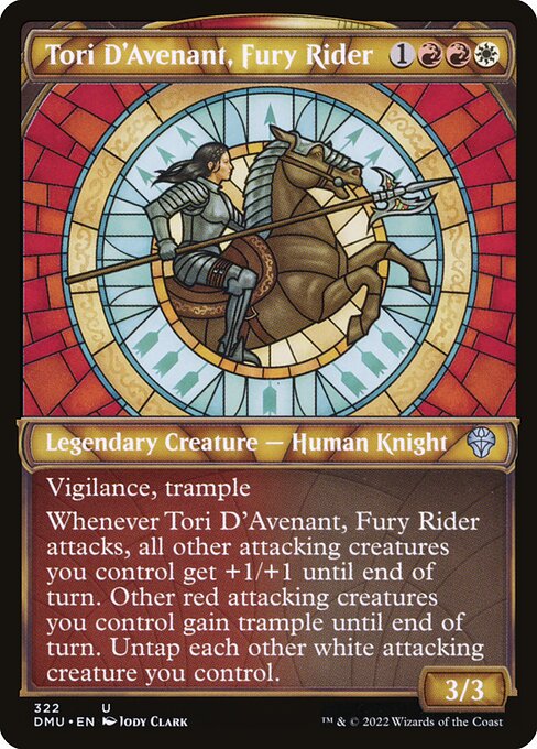 Tori D'Avenant, Fury Rider - Dominaria United DMU - NM - 322 U (Showcase)