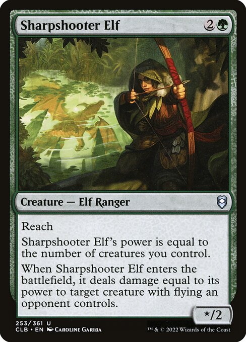 Sharpshooter Elf - Battle for Baldur's Gate CLB - NM - 253 U (Foil)