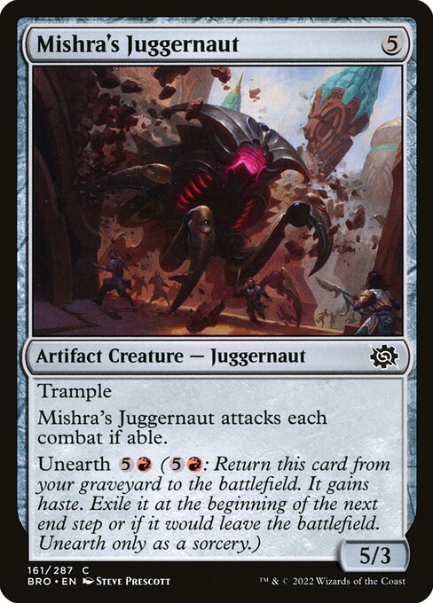 Mishra's Juggernaut - The Brothers' War BRO - NM - 161 C