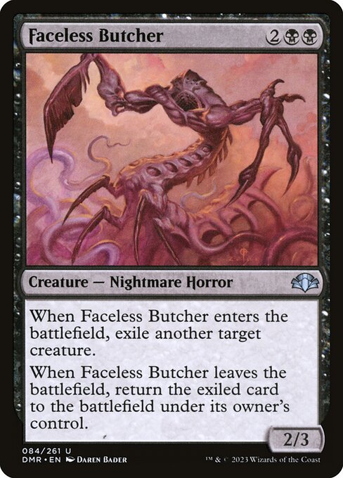 Faceless Butcher - Dominaria Remastered DMR - NM - 084 U