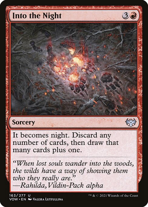 Into The Night - Innistrad: Crimson Vow VOW - NM - 163 U