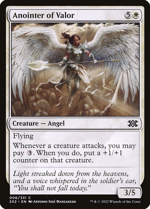 Anointer of Valor - Double Masters 2022 2X2 - NM - 006 C