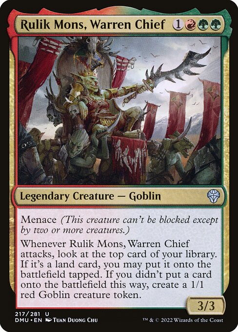 Rulik Mons, Warren Chief - Dominaria United DMU - NM - 217 U