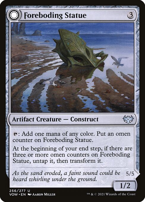 Foreboding Statue // Forsaken Thresher - Innistrad: Crimson Vow VOW - NM - 256 U