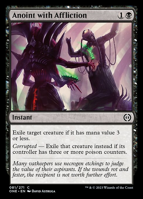 Anoint with Affliction - Phyrexia: All Will Be One ONE - NM - 081 C