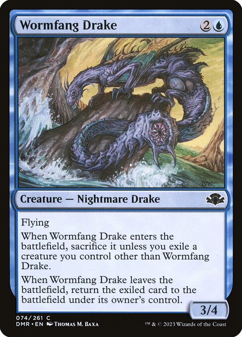 Wormfang Drake - Dominaria Remastered DMR - NM - 074 C