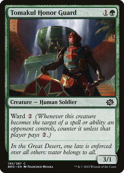 Tomakul Honor Guard - The Brothers' War BRO - NM - 195 C (Foil)