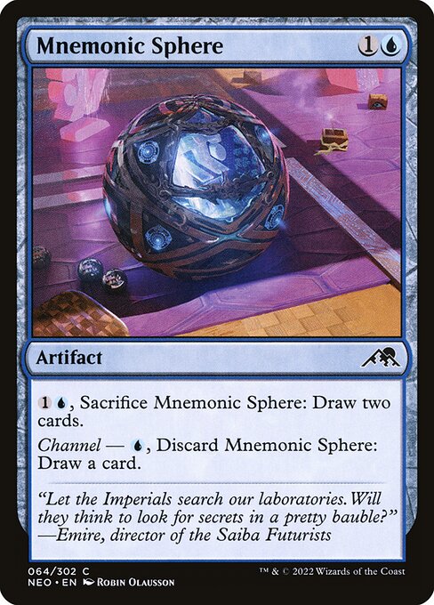 Mnemonic Sphere - Kamigawa: Neon Dynasty NEO - NM - 064 C