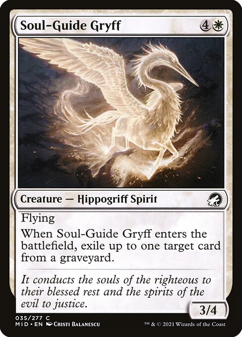 Soul-Guide Gryff - Innistrad: Midnight Hunt MID - NM - 035 C