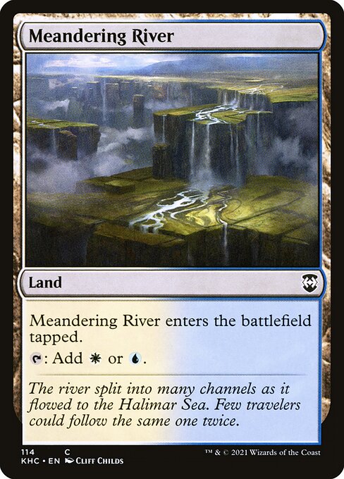 Meandering River - Kaldheim Commander KHC - NM - 114 C