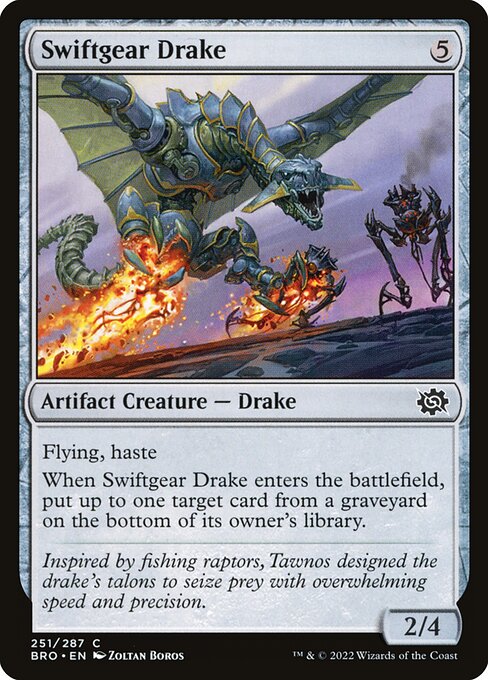 Swiftgear Drake - The Brothers' War BRO - NM - 251 C (Foil)