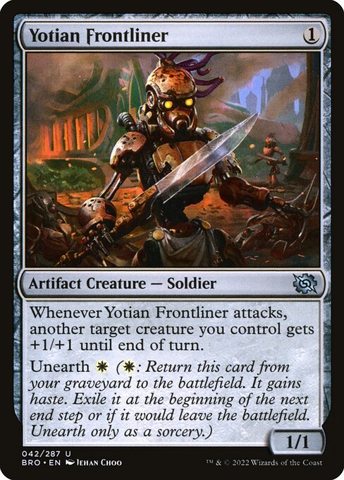 Yotian Frontliner - The Brothers' War BRO - NM - 042 U (Foil)