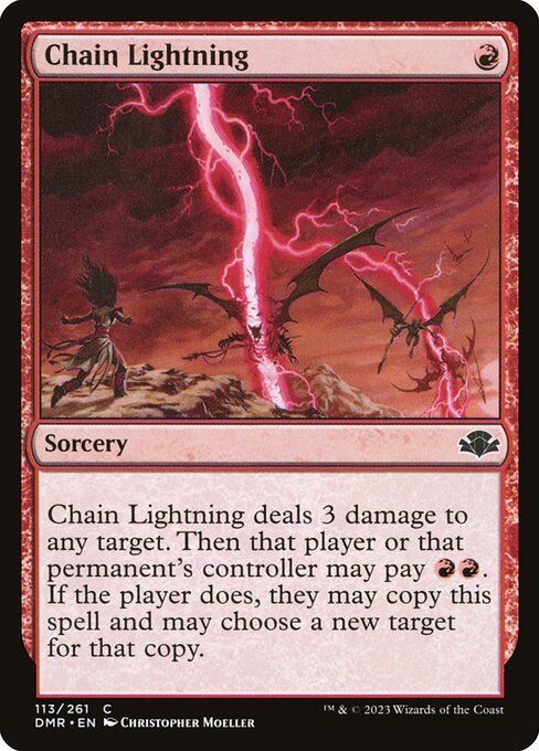 Chain Lightning - Dominaria Remastered DMR - NM - 113 C