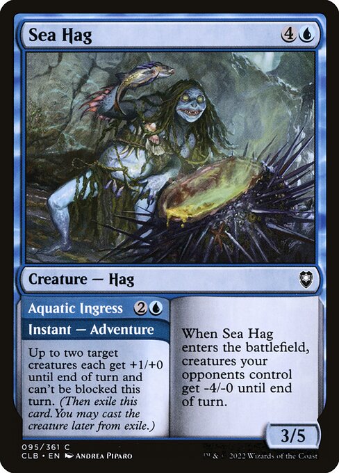 Sea Hag // Aquatic Ingress - Battle for Baldur's Gate CLB - NM - 095 C