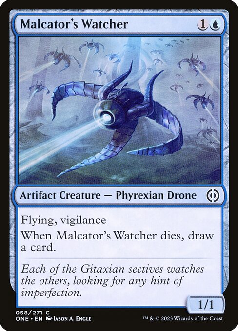 Malcator's Watcher - Phyrexia: All Will Be One ONE - NM - 058 C