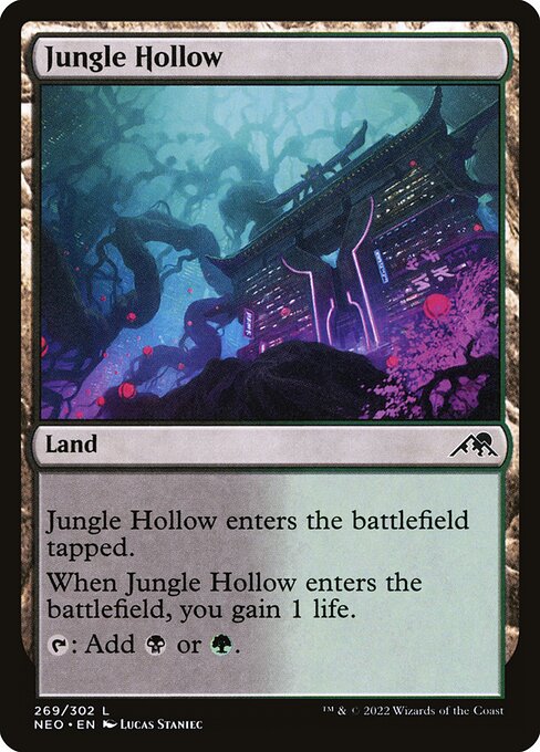 Jungle Hollow - Kamigawa: Neon Dynasty NEO - NM - 269 L (Foil)