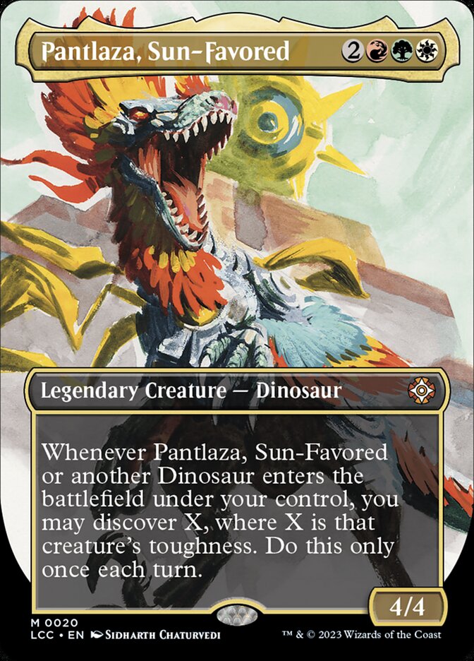 Pantlaza, Sun-Favored - Lost Caverns of Ixalan Commander LCC - NM - 0020 M (Borderless)